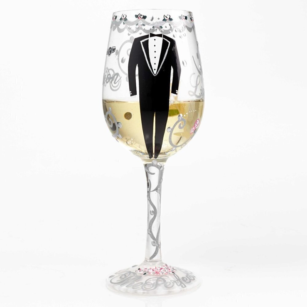 𝅺GROOM Wine Glass - Picture 2 of 4